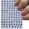 10 Sheets Old English Letter Nail Art Stickers, 3D Handwritten Alphabet Nail Decals for Acrylic Nails, Colorful Self-Adhesive Initial Nail Charms for DIY Manicures